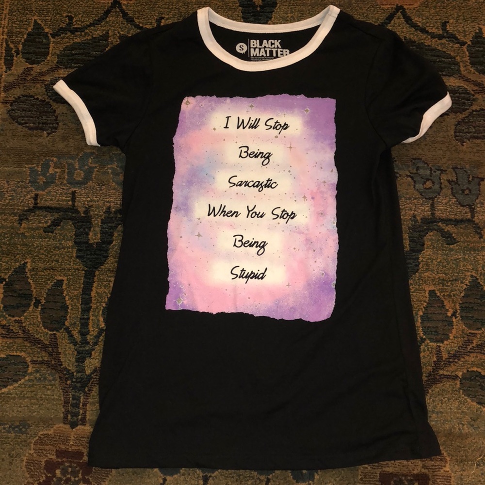 Black Matter short sleeved t-shirt